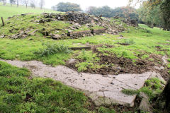 
Foundations of first building, Blaencuffin, October 2010